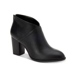 STYLE & COMPANY Womens Black Monyaa Almond Toe Block Heel Zip-Up Booties 11 M